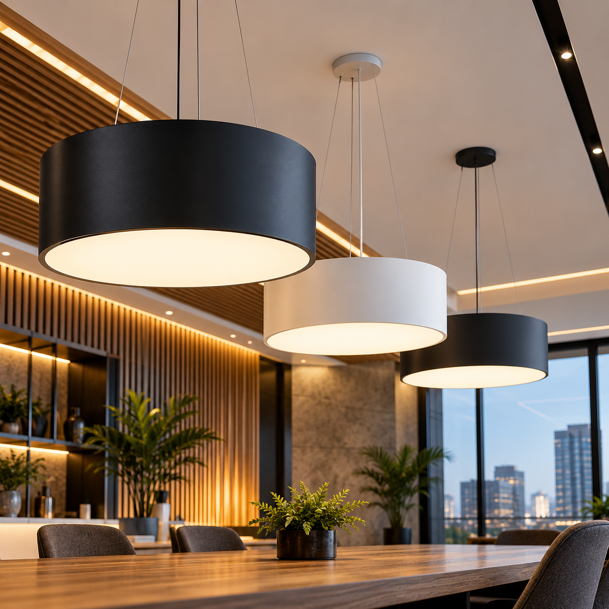 Suspended Drum Light